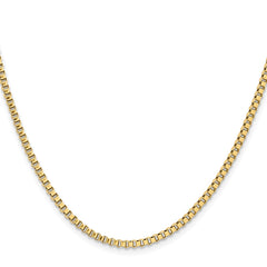 Chisel Stainless Steel Polished Yellow IP-plated 2.4mm 20 inch Box ChainSRN664GP