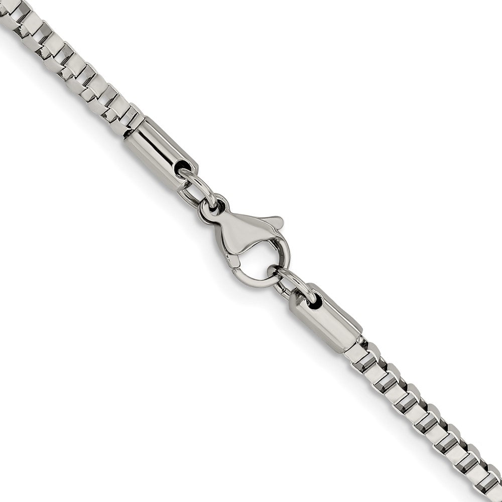 Chisel Stainless Steel Polished 3.2mm 24 inch Box ChainSRN665