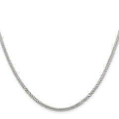 Chisel Stainless Steel Polished 2.4mm 22 inch Snake ChainSRN669