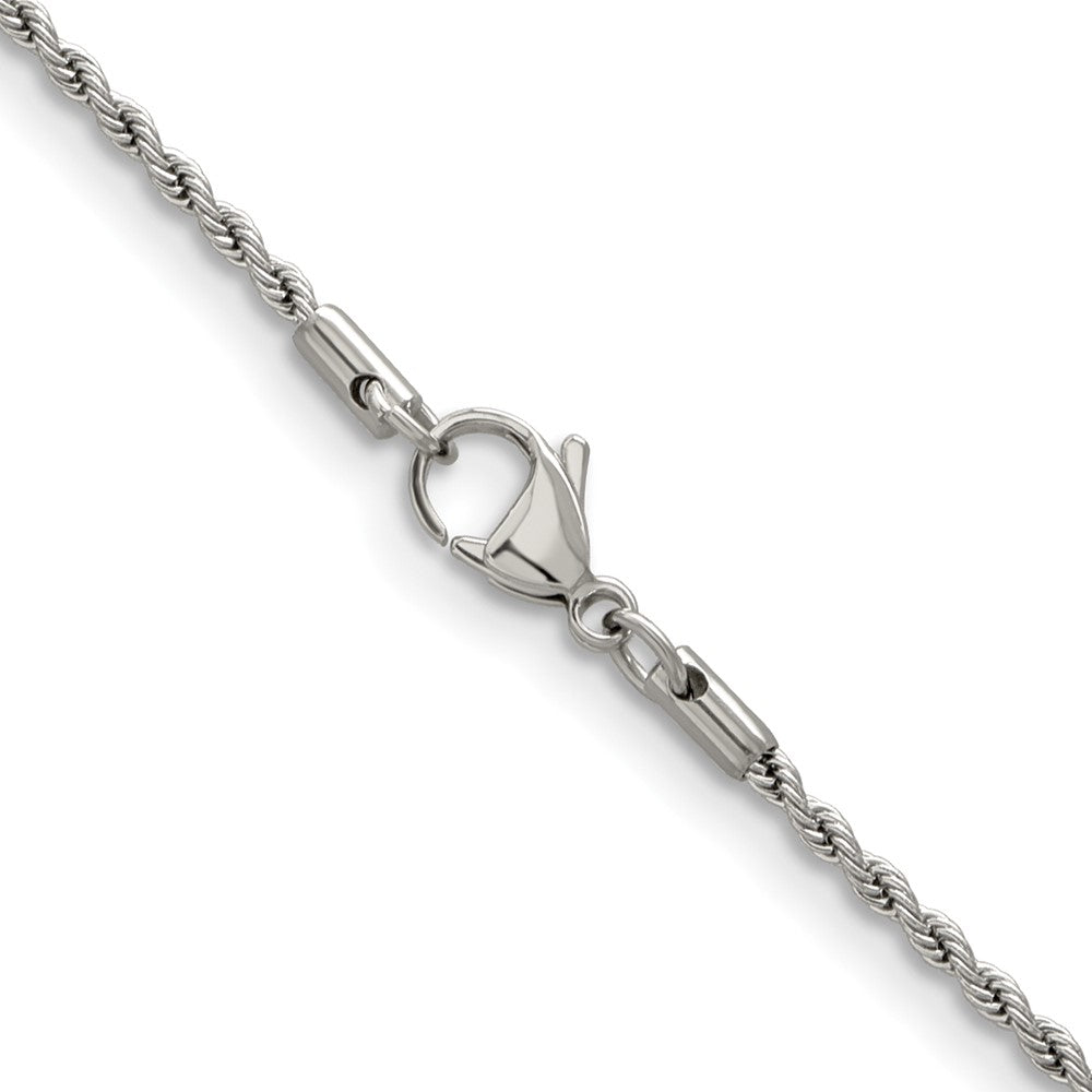 Chisel Stainless Steel Polished 2.4mm 20 inch Rope ChainSRN672