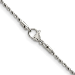 Chisel Stainless Steel Polished 2.4mm 20 inch Rope ChainSRN672