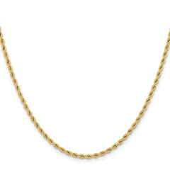 Chisel Stainless Steel Polished Yellow IP-plated 2.4mm 20 inch Rope ChainSRN672GP