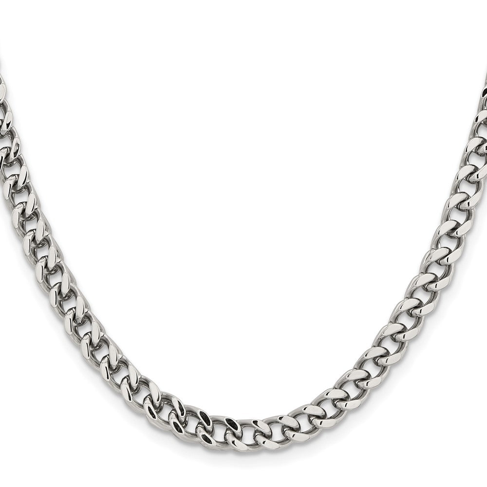 Chisel Stainless Steel Polished 5.5mm 24 inch Franco ChainSRN683