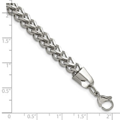 Chisel Stainless Steel Polished 5.5mm 8.5 inch Franco Chain SRN683-8.5
