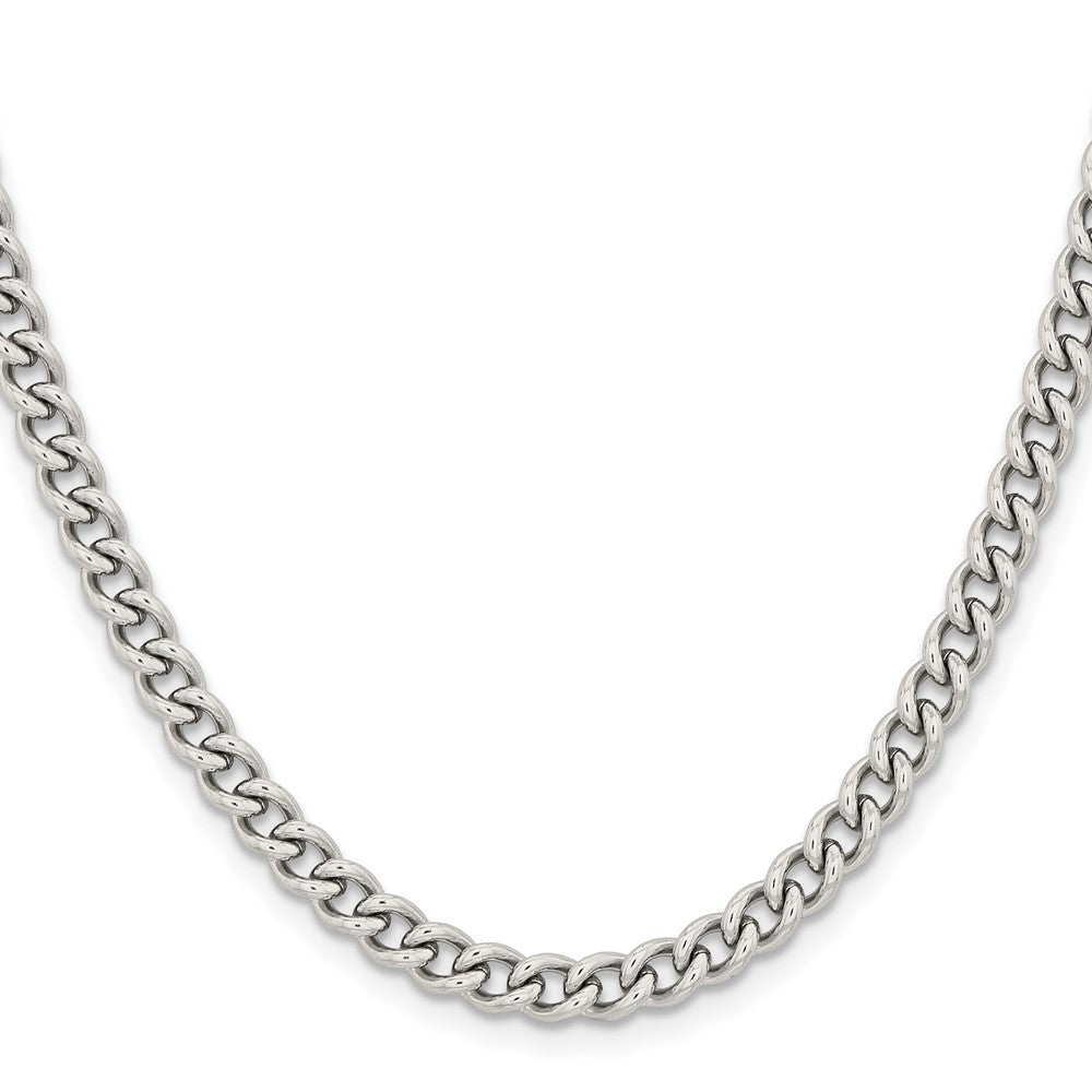 Chisel Stainless Steel Polished 5.3mm 20 inch Round Curb ChainSRN687