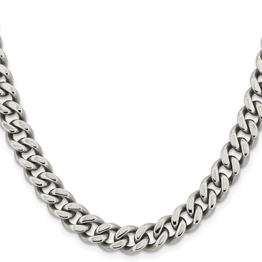 Chisel Stainless Steel Polished 9.5mm 24 inch Curb ChainSRN691