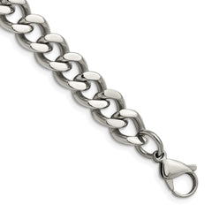 Chisel Stainless Steel Polished 11.5mm 8.5 inch Curb Chain SRN692-8.5