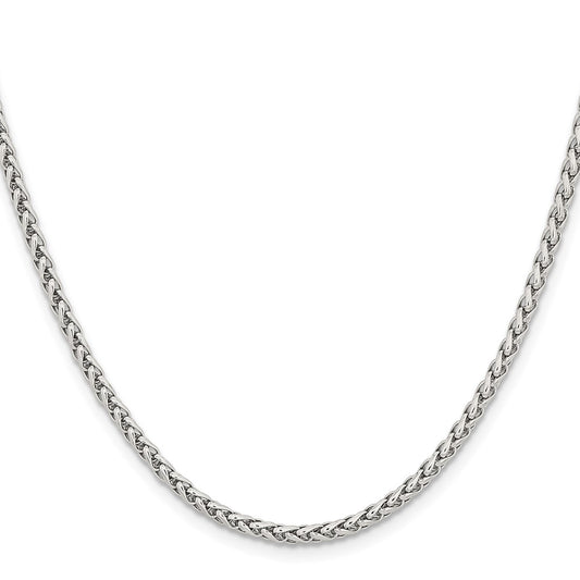 Chisel Stainless Steel Polished 3mm 22 inch Wheat ChainSRN805