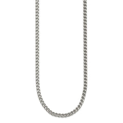 Chisel Stainless Steel Polished 24 inch Franco Chain SRN824-24