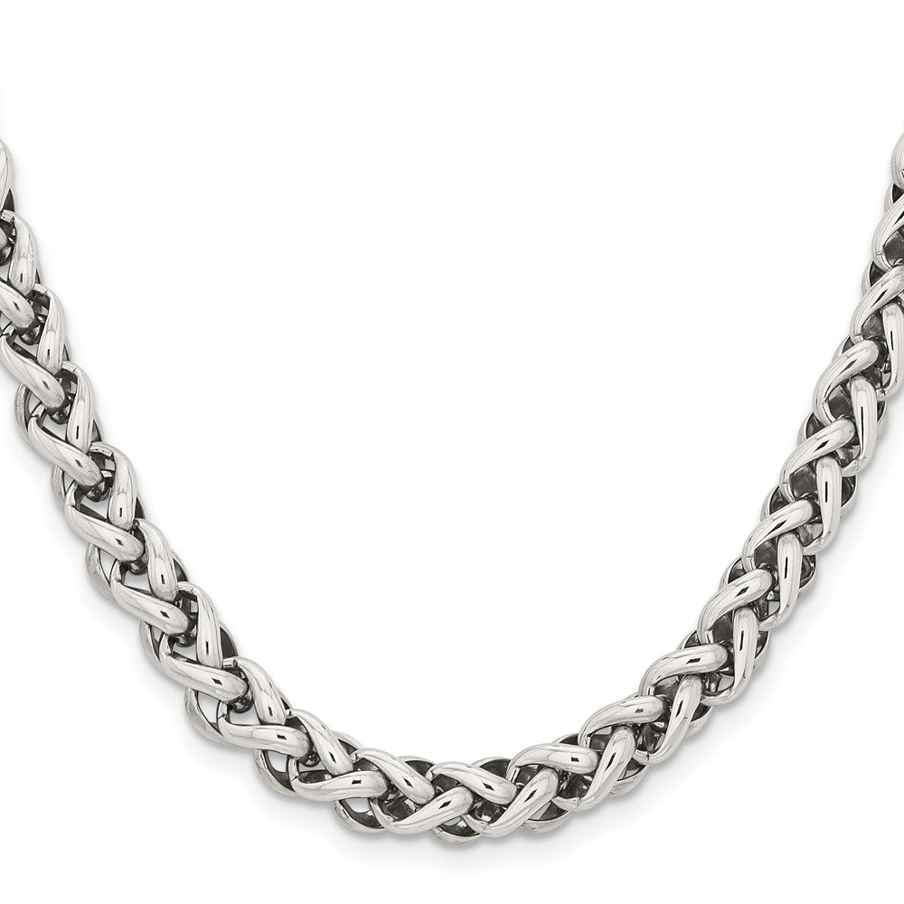 Chisel Stainless Steel Polished 20 inch Spiga NecklaceSRN846
