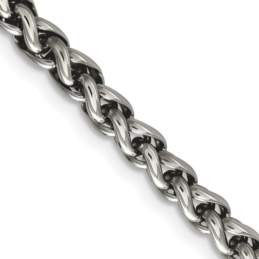Chisel Stainless Steel Polished 18 inch NecklaceSRN846