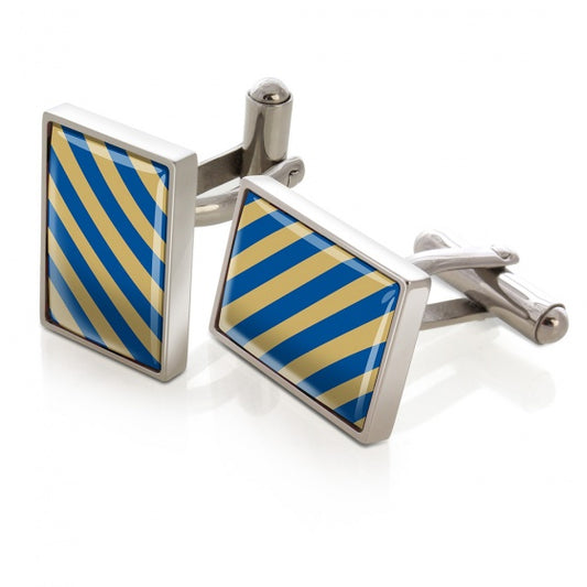 MClip Dark Blue & Gold Inlay Cufflinks SS-CLS-DBGD