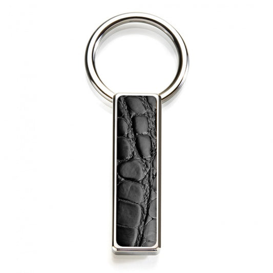 MClip Black Alligator Key Ring SS-KRG-BKAL