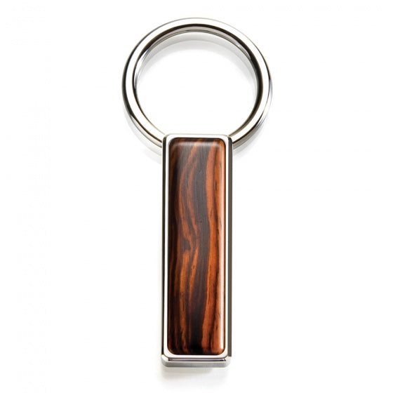 MClip Cocobolo Wood Key Ring SS-KRG-CBWD