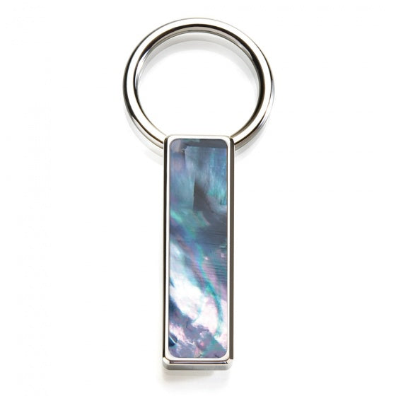 MClip Gray Mother of Pearl Key Ring SS-KRG-GRMP