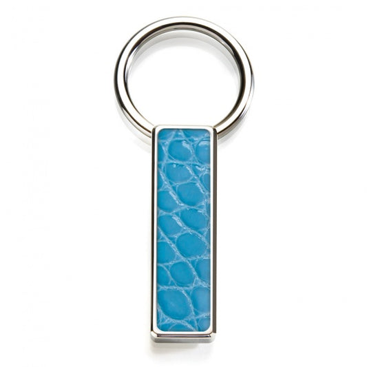 MClip Light Blue Alligator Key Ring SS-KRG-LBAL