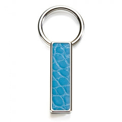 MClip Light Blue Alligator Key Ring SS-KRG-LBAL