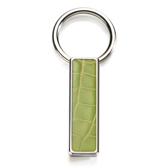 MClip Light Green Alligator Key Ring SS-KRG-LGAL