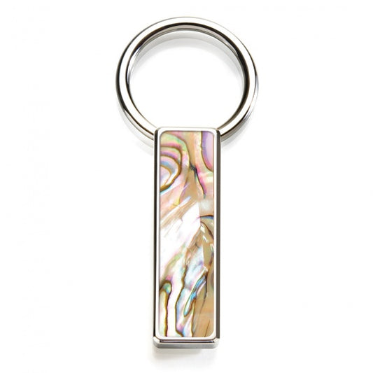 MClip Yellow Abalone Key Ring SS-KRG-YLAB