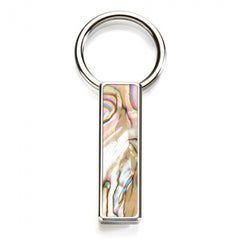 MClip Yellow Abalone Key Ring SS-KRG-YLAB