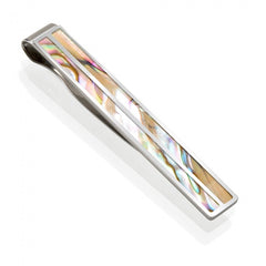 MClip Yellow Abalone Tie Clip SS-TIE-YLAB