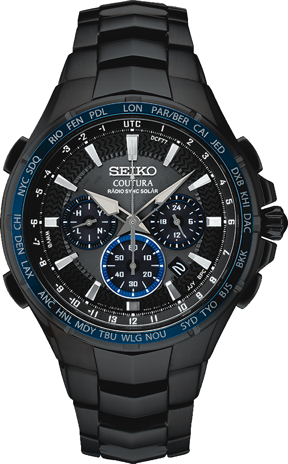 Seiko Coutura Radio Sync Solar Chronograph SSG021