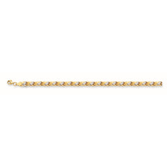 Two-tone Gold Satin/ Matte Stampato Bracelets Bracelet