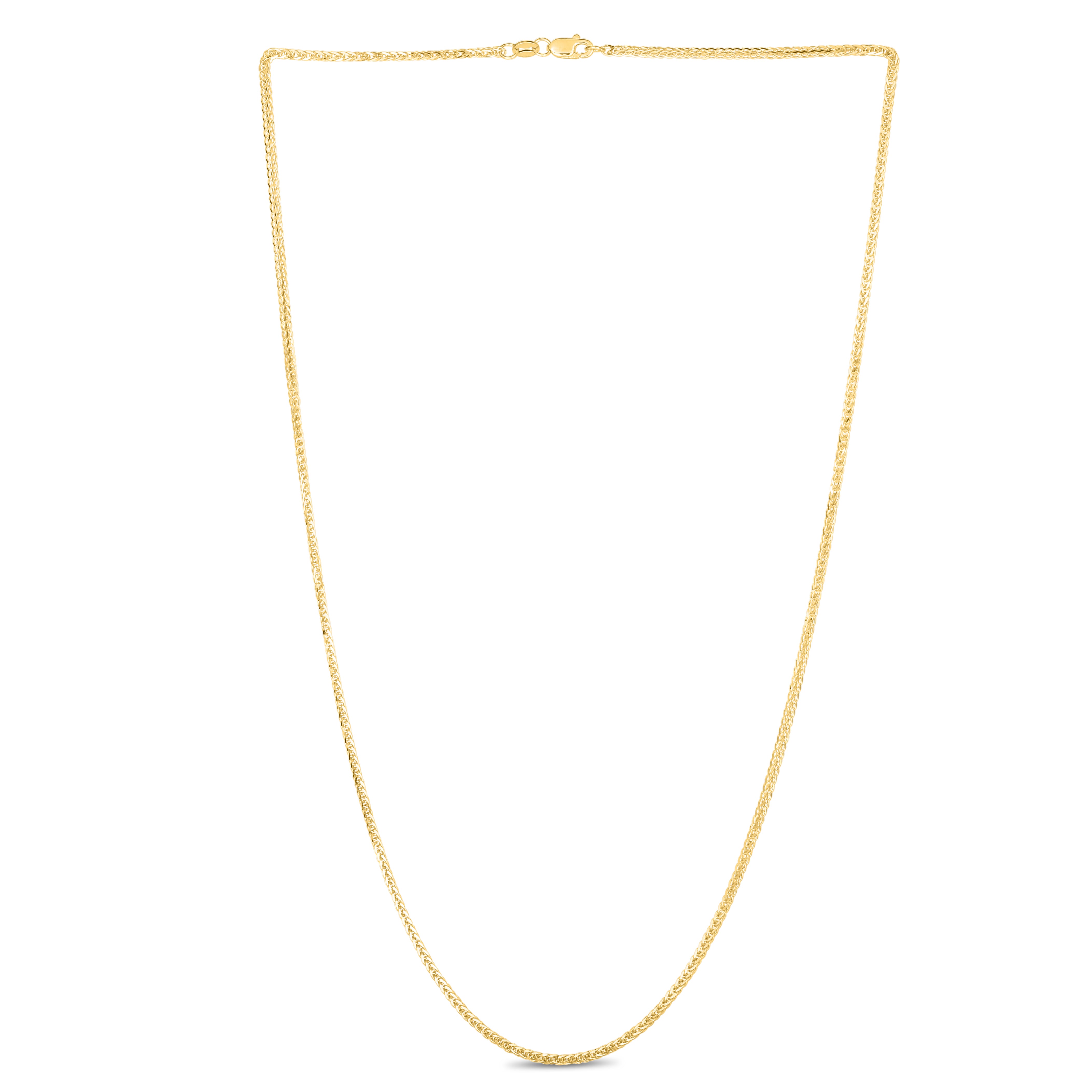 Royal Chain Royal Chain 14K Gold 1.8mm Square Wheat Chain SW045 – Park Place ...