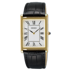Seiko Classic Quartz White Dial Men's Watch SWR104