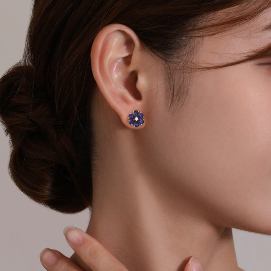 fancy-lab-grown-sapphire-flower-stud-earrings
