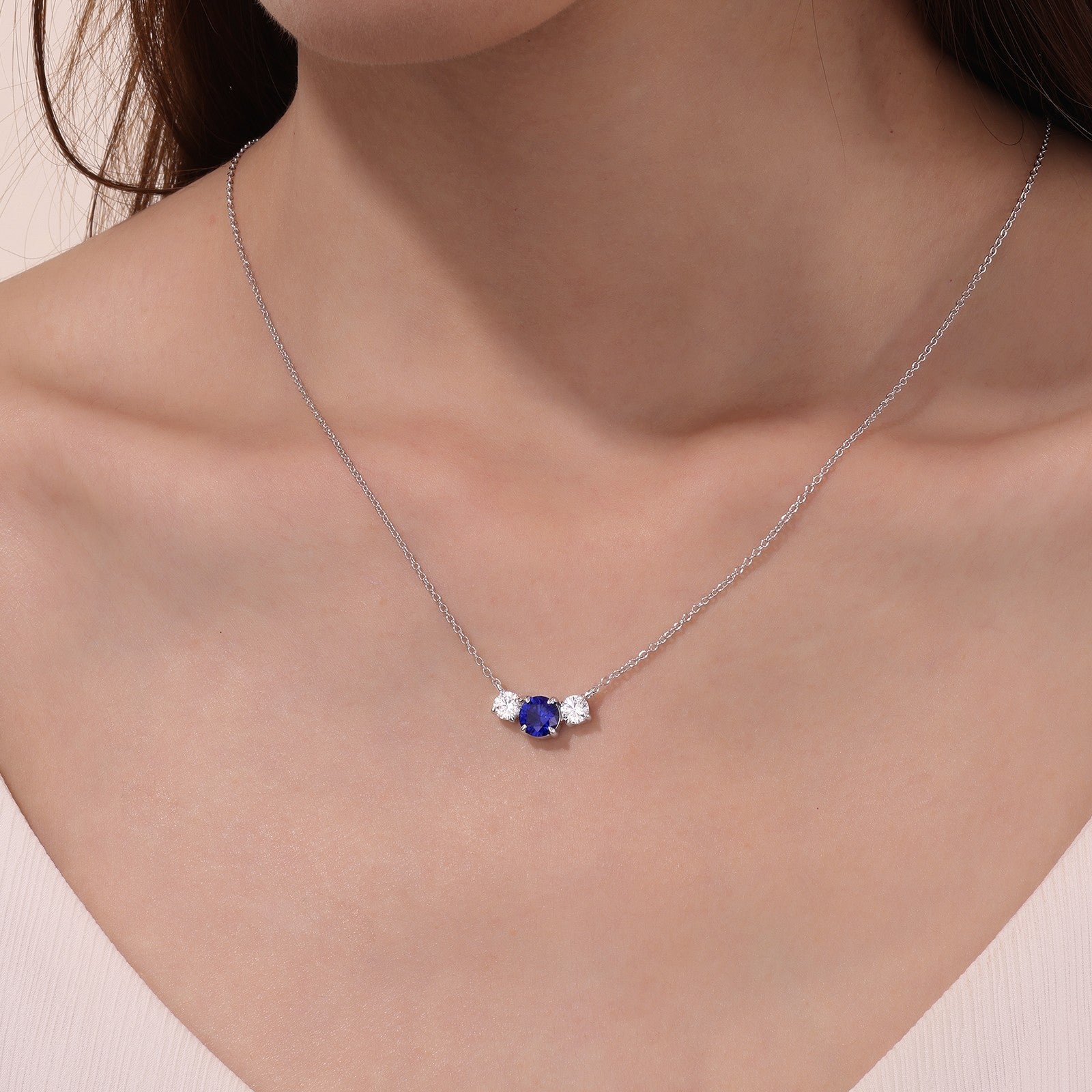 LAFONN Three-Stone Necklace N0259CLP20