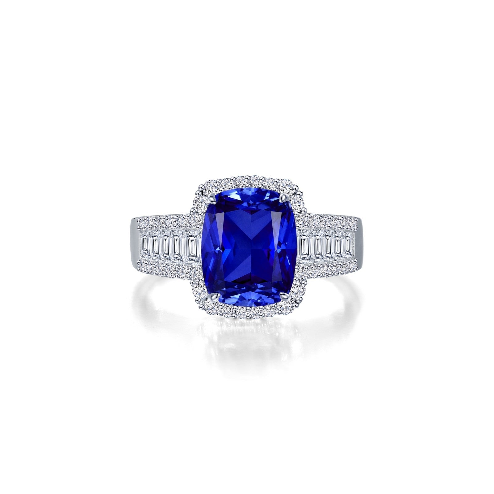 LAFONN 5.55 CTW Fancy Lab-Grown Sapphire Halo Ring SYR023PP05