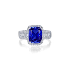 LAFONN 5.55 CTW Fancy Lab-Grown Sapphire Halo Ring SYR023PP05