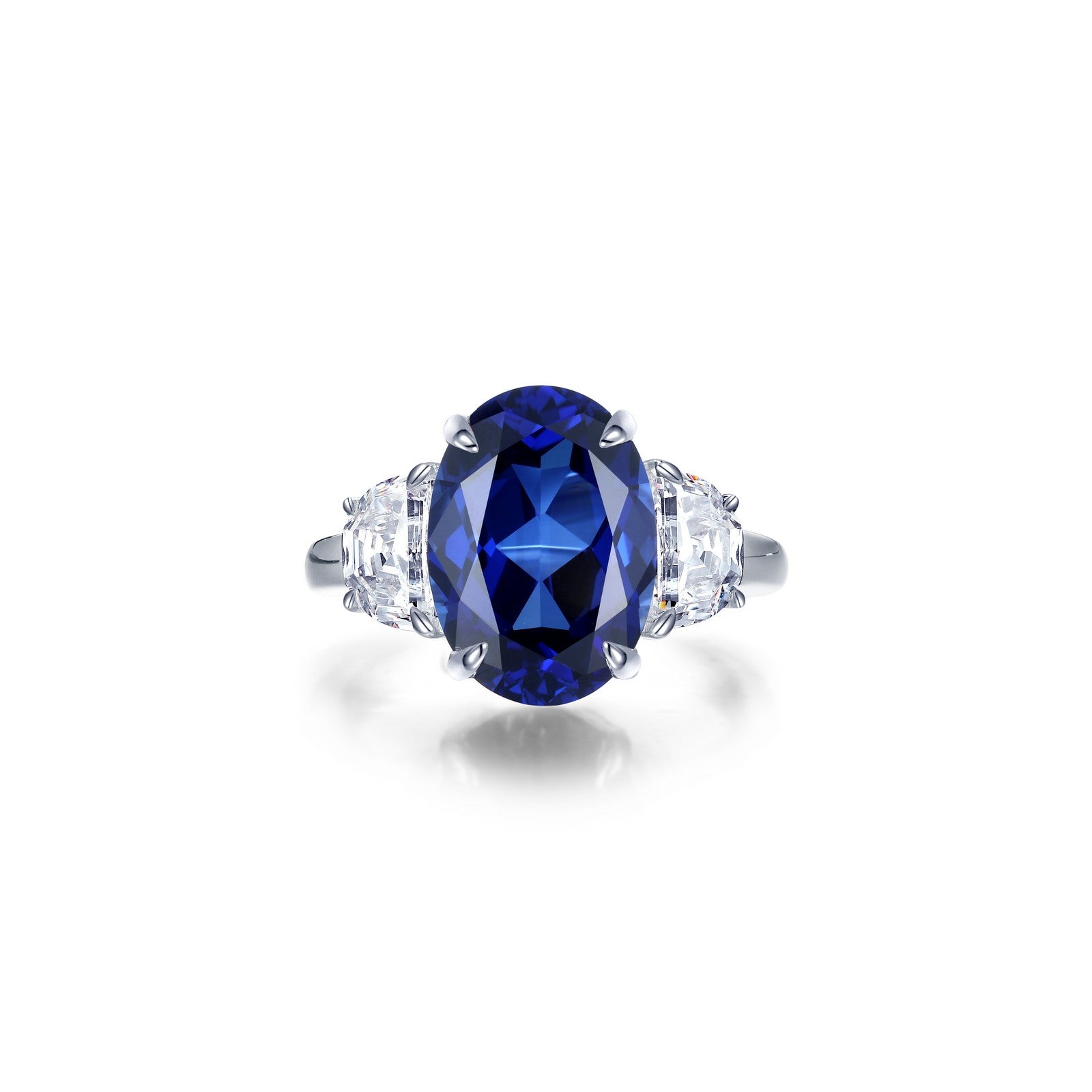 LAFONN 7 CTW Fancy Lab-Grown Sapphire Three-Stone Ring SYR024SP05