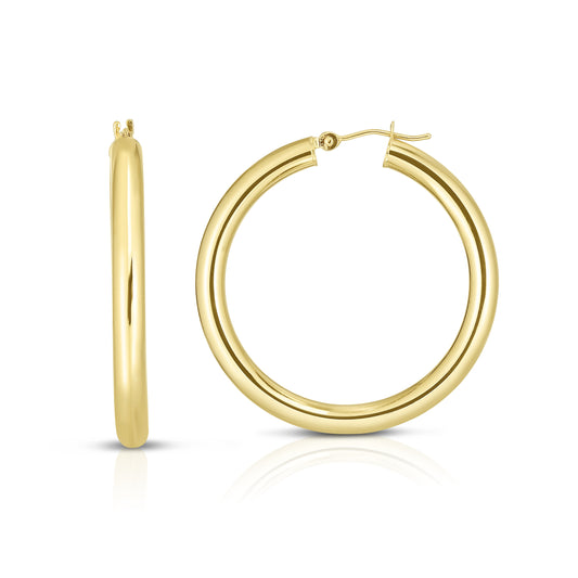 Parkplace Jewelers 14k-gold-4x40mm-hoops-t523