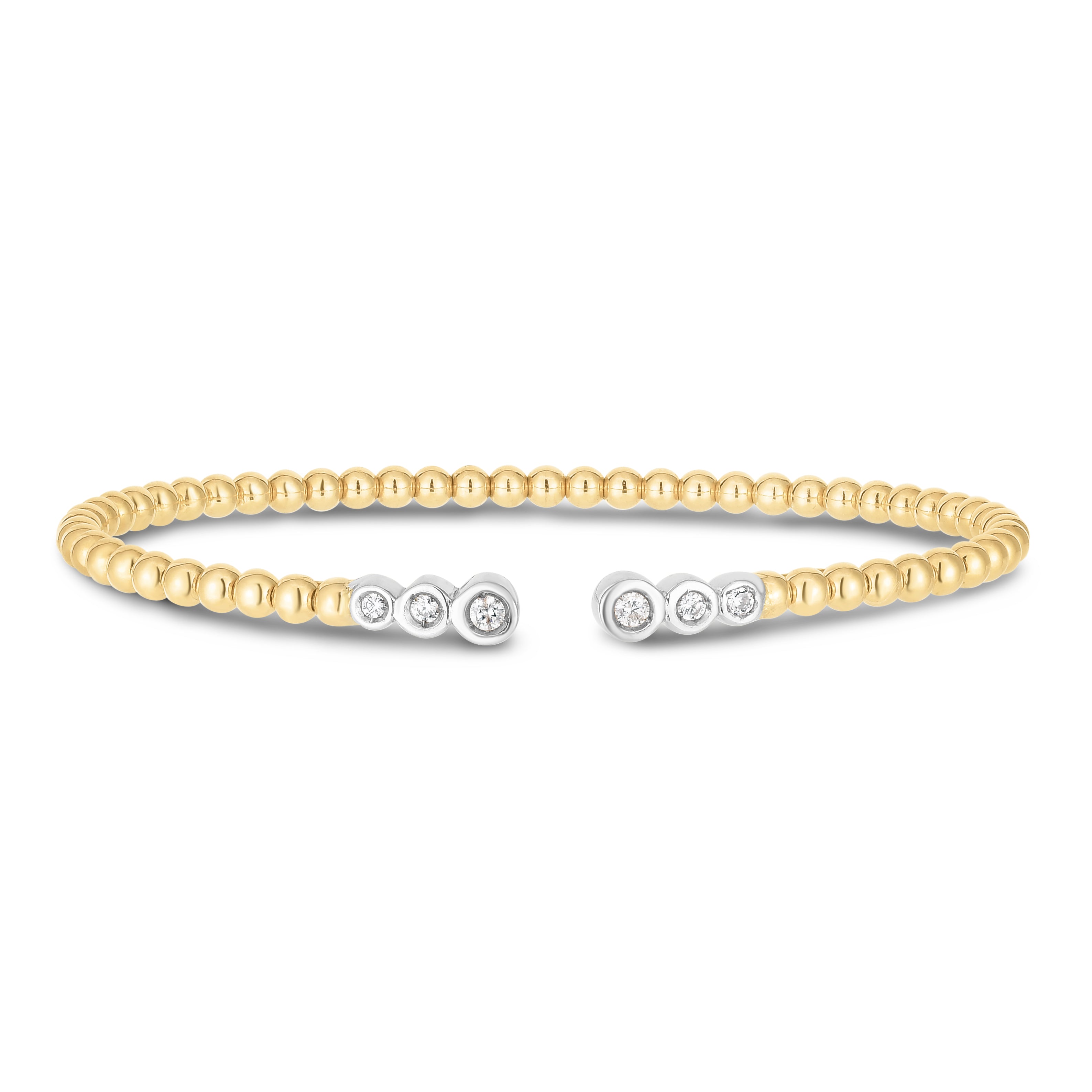 Royal Chain 14K Diamond Pallina Bead Bracelet TB10026