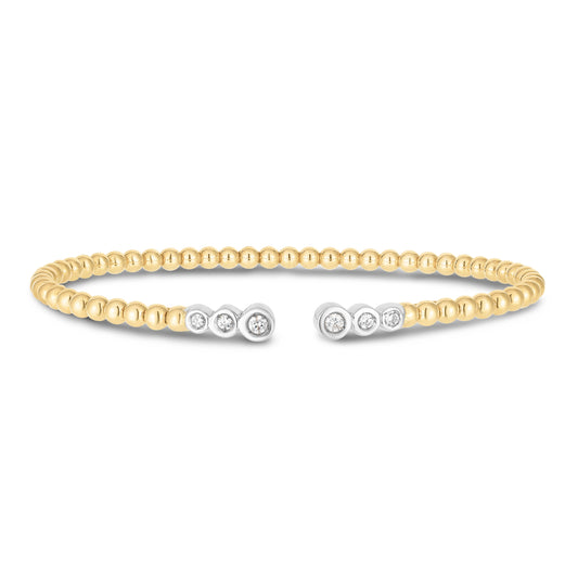 Royal Chain 14K Diamond Pallina Bead Bracelet TB10026