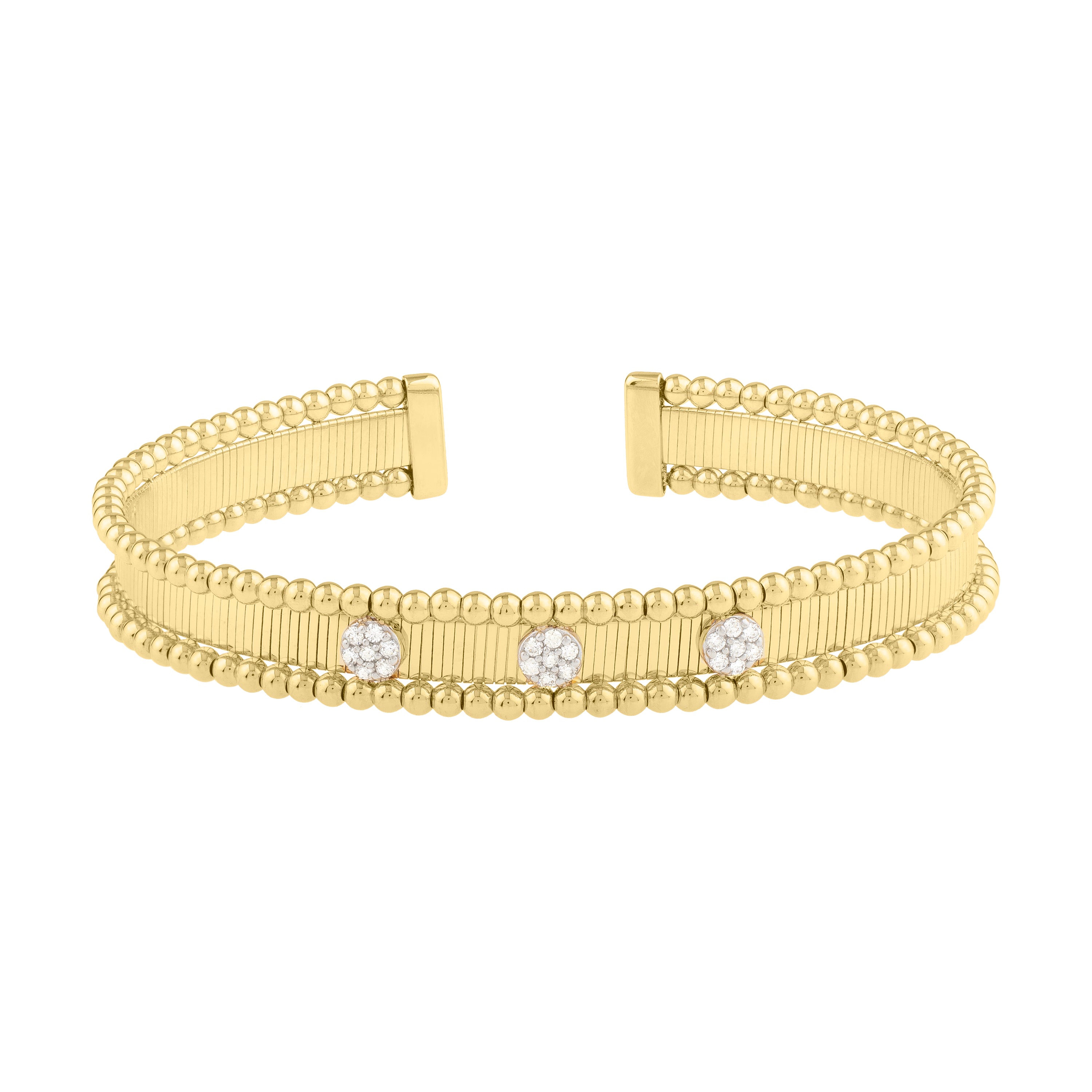 Royal Chain 14K Pallina Diamond Bangle  TB10221