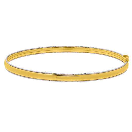 Royal Chain 14K Gold Classic Polished Bangle TB10311