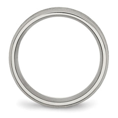 TB13_CH Titanium Beveled Edge 8mm Satin and Brushed Band