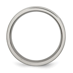 Chisel Titanium Polished 5mm Flat Band