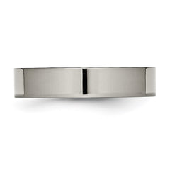 Chisel Titanium Polished 5mm Flat Band