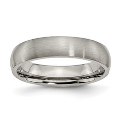Chisel Titanium Brushed 5mm Half Round Band