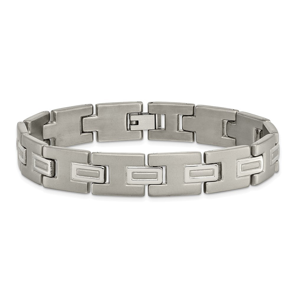 Chisel Titanium Brushed and Polished 8.75 inch Bracelet TBB111-8.75