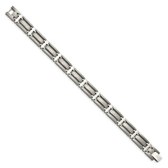 Chisel Titanium Brushed and Polished 8.75 inch Bracelet TBB112-8.75