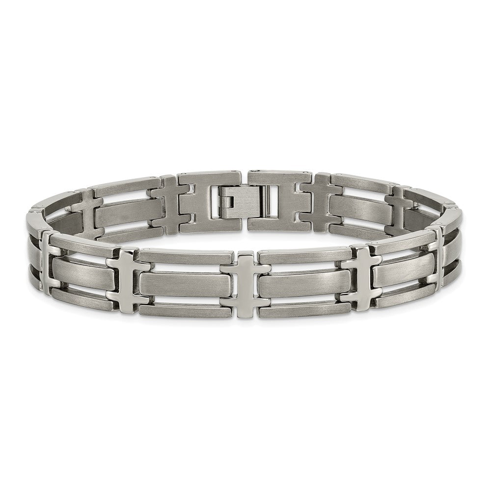 Chisel Titanium Brushed and Polished 8.75 inch Bracelet TBB112-8.75