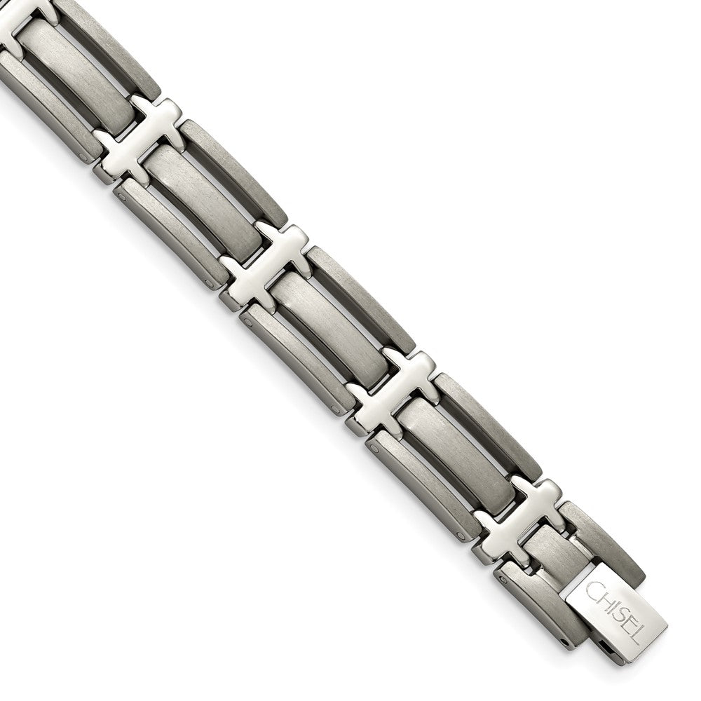 Chisel Titanium Brushed and Polished 8.75 inch Bracelet TBB112-8.75