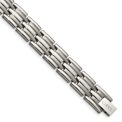 Chisel Titanium Brushed and Polished 8.5 inch Bracelet TBB114-8.5