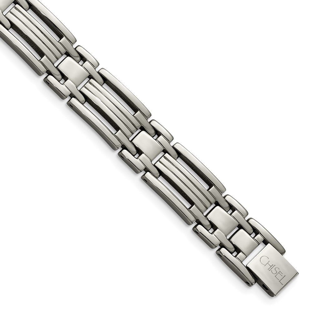 Chisel Titanium Polished 8.5 inch Bracelet TBB115-8.75