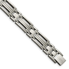 Chisel Titanium Polished 8.5 inch Bracelet TBB115-8.75